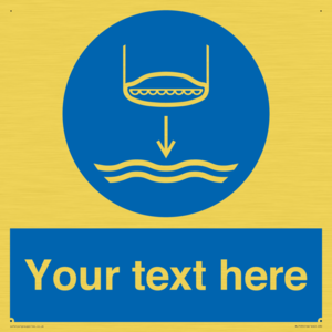 Custom Lower lifeboat to the water in launch sequence